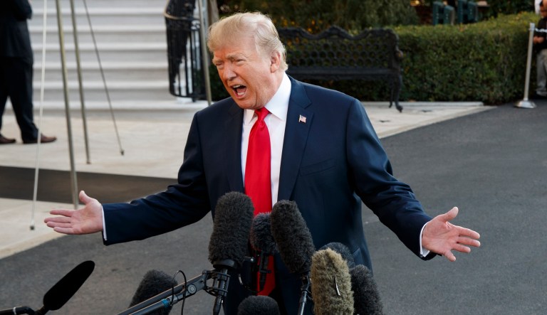 President Trump said the U.S. military will hit Islamic State