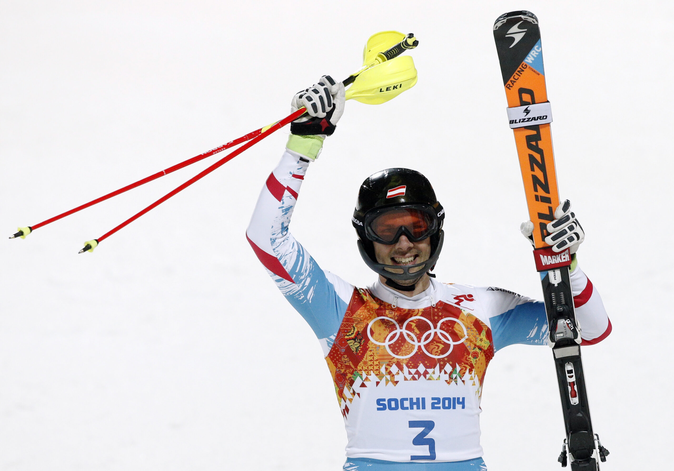 Mario Matt of Austria wins Olympic slalom