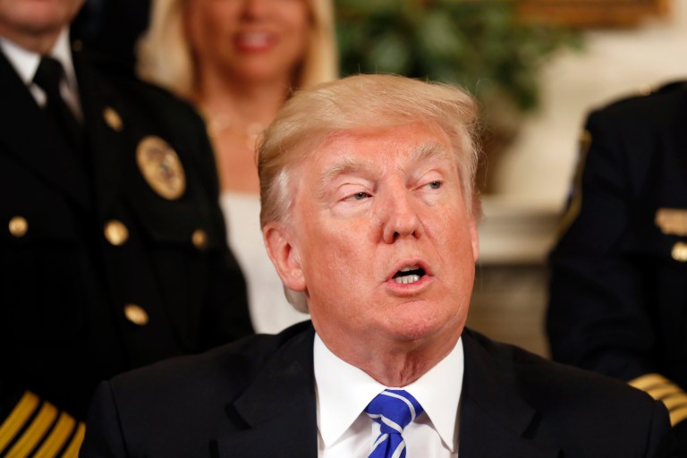 Trump said he discussed foreign leaders the need for Middle Eastern nations to do more in regards to handling regional migration and preventing terrorism. (AP Photo/Alex Brandon)