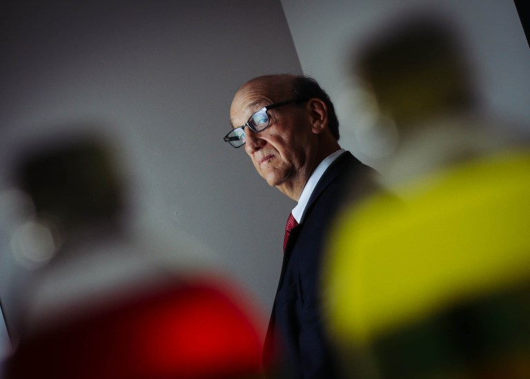 Hugh Rosenthal, grandson of Faygo co-founder Ben Feigenson, is suing the Detroit soda pop company for age discrimination. Rosenthal was marketing director at Detroit-based Faygo when he lost his job at age 68 in 2012. He says Faygo fired him because of his age and replaced him with a younger male employee. (AP Photo/Detroit Free Press, Ryan Garza)