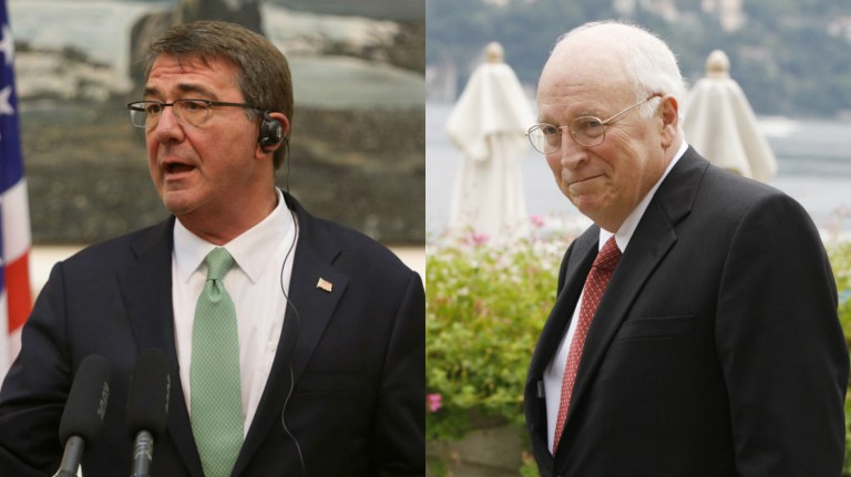 Ash Carter and Dick Cheney will be honored for their efforts to strengthen and support military members. (AP Images)