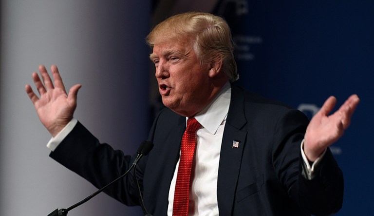 President Trump on Tuesday called for a government shutdown at the end of September in order to kill the legislative filibuster in the Senate so he can pass more of his priorities. (AP Photo/Susan Walsh)