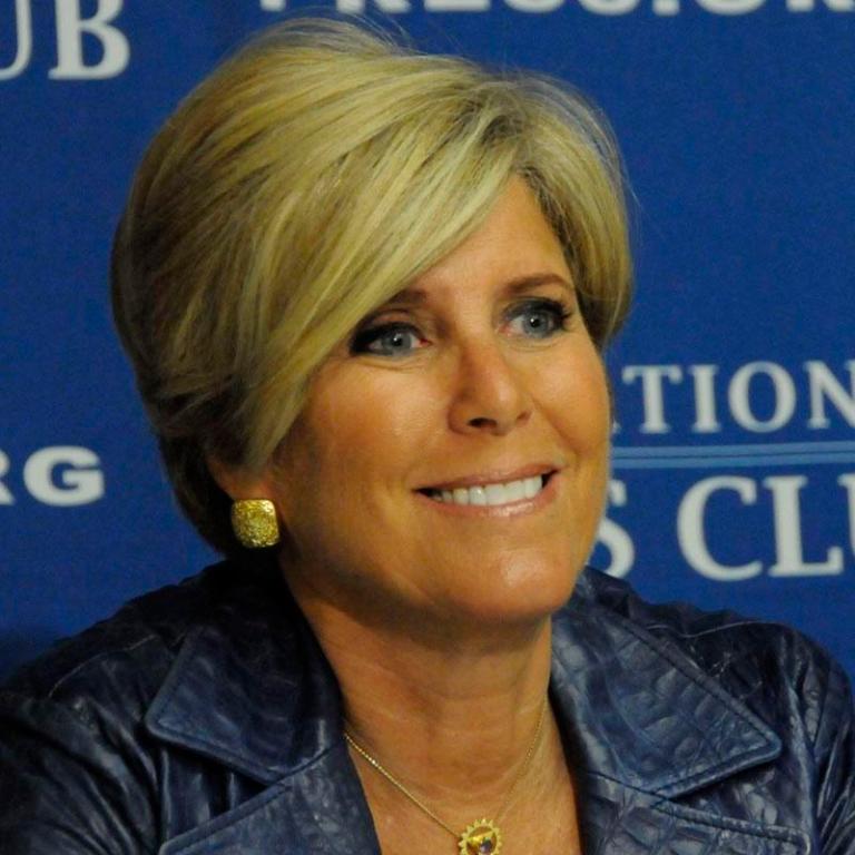 Suze Orman preaches at the Press Club