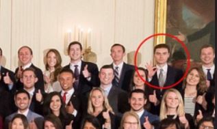 Former White House intern poses with ‘white power’ hand gesture in photo with Trump: Report