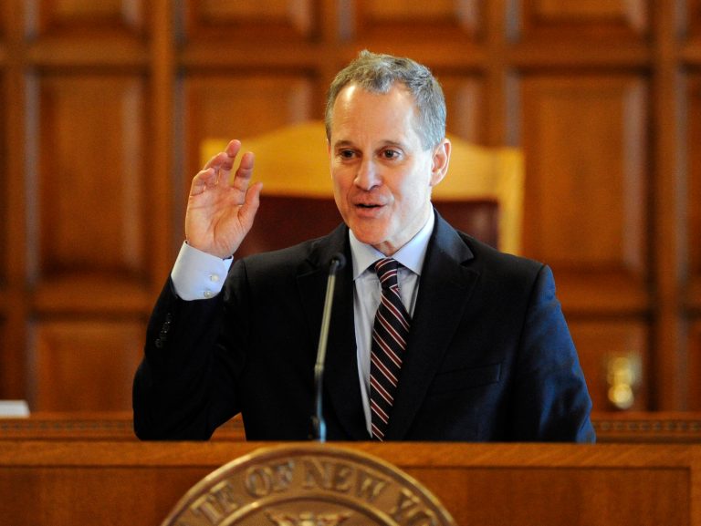 New York Attorney General Eric Schneiderman startedÂ an investigation into ExxonMobil after a report saidÂ the oil giantÂ lied about how the burning of fossil fuels affects climate change. (AP Photo)