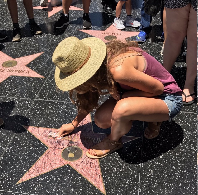 Woman who cleaned up Trump’s Hollywood Walk of Fame star stunned by ‘disrespect’ she’s received