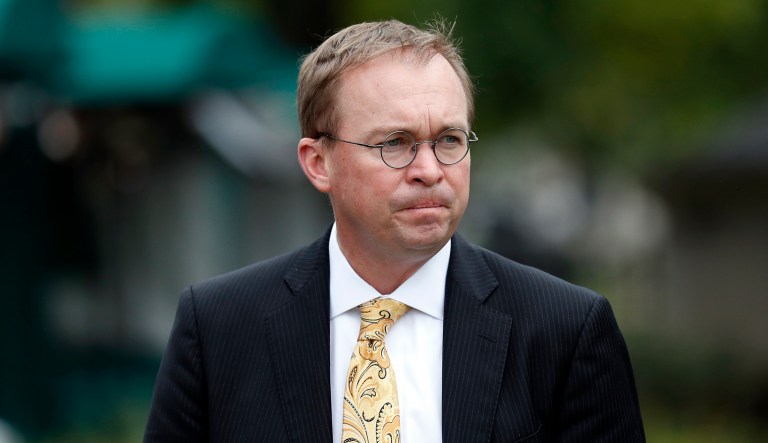 Budget Director Mick Mulvaney talked down the idea that the federal government might bail out Puerto Rico out of its $74 billion debt crisis. (AP Photo/Alex Brandon)