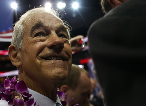 TAMPA, FL - AUGUST 28:  U.S. Rep. Ron Paul (R-TX) walks the arena floor during the second day of the Republican National Convention at the Tampa Bay Times Forum on August 28, 2012 in Tampa, Florida. Today is the first full session of the RNC after the start was delayed due to Tropical Storm Isaac.  (Photo by Spencer Platt/Getty Images)