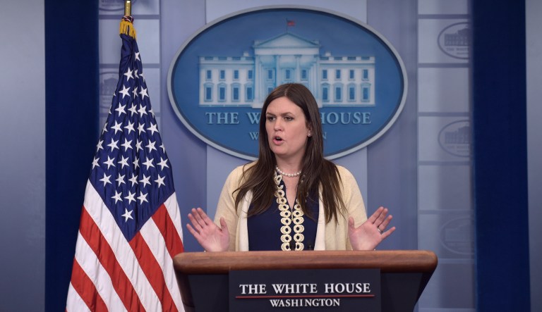 The tweets come after a reporter charged deputy press secretary Sarah Sanders with being 