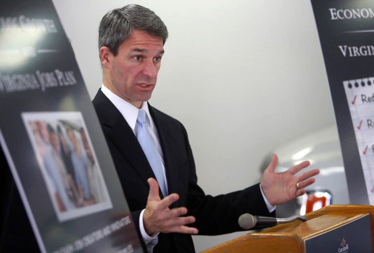 Republicans from across Virginia will gather in Richmond this weekend to officially anoint Attorney General Ken Cuccinelli as the party's nominee for governor and pick the rest of the ticket he will lead this fall. (AP Photo/The Virginian-Pilot, Stephen M. Katz)
