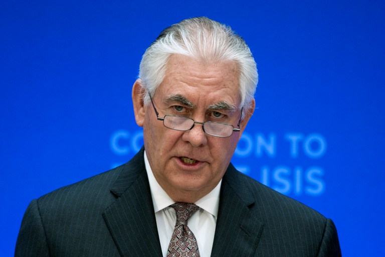 Secretary of State Rex Tillerson said U.S. military forces will remain in Iraq after the military defeat of the Islamic State in order to avert another resurgence of the terrorist organization. (AP Photo/Cliff Owen)