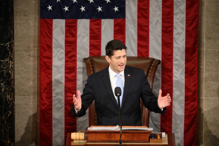 Rep. Paul Ryan, R-Wis. says Republicans need to show people they have a vision to help American families.Â (AP Photo/Andrew Harnik)