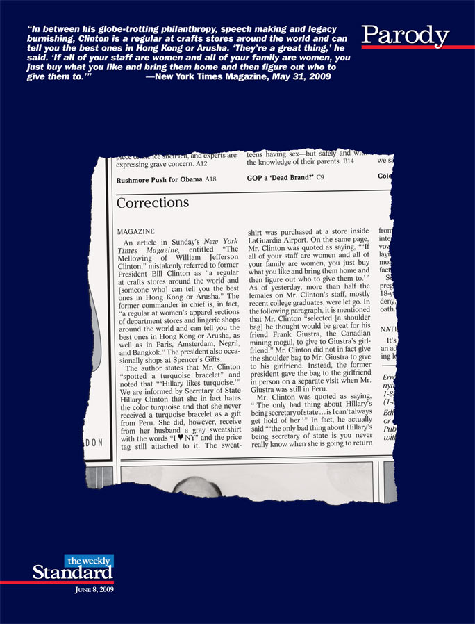 Bill Clinton shops for women