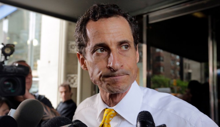 Disgraced Rep. Anthony Weiner will plead guilty in federal court Friday morning to transferring obscene material to a minor, according to a report. (AP Photo/Richard Drew, File)