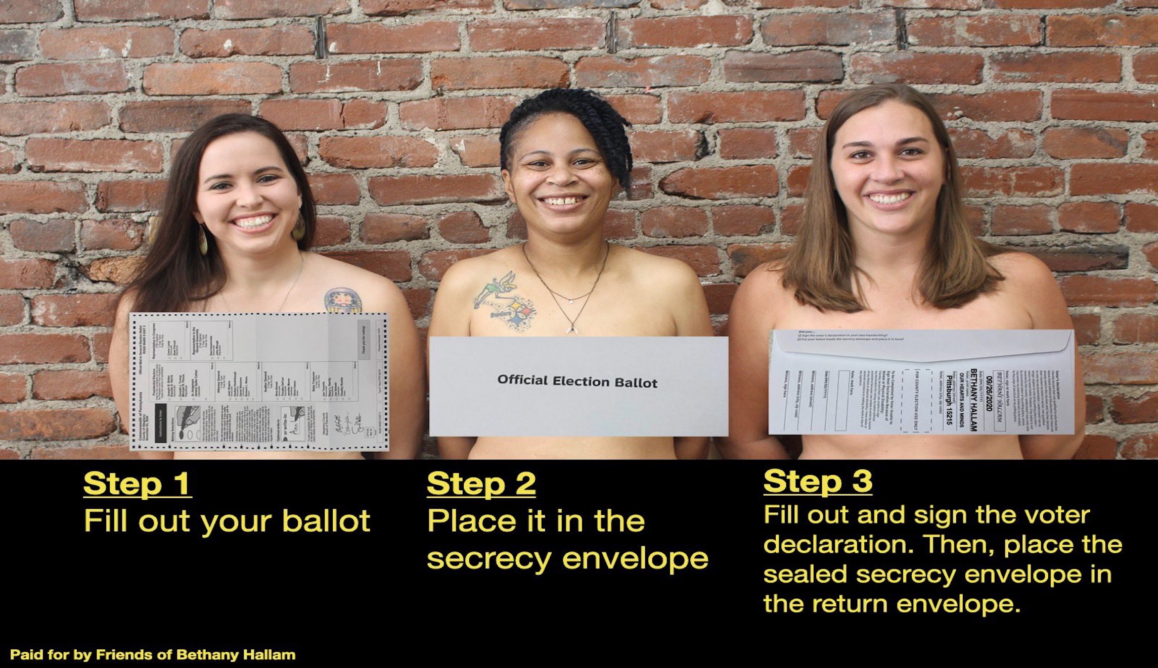 ‘Desperate times call for desperate measures’: Democratic lawmakers strip down for voter education effort