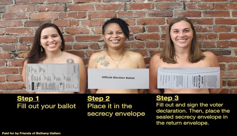 ‘Desperate times call for desperate measures’: Democratic lawmakers strip down for voter education effort