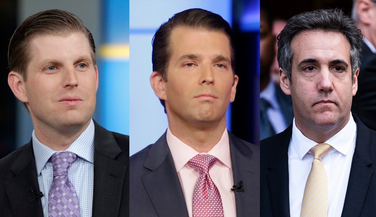 Eric Trump Donald Jr Michael Cohen.