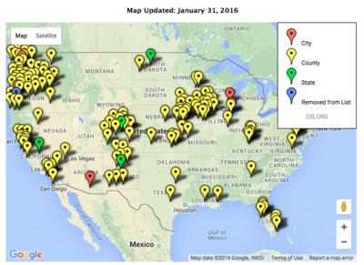 THE MAP: ‘Sanctuary Cities’ cross the 300 mark with Dallas, Philly