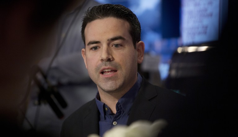 Brian Fallon, former spokesman for Democratic presidential candidate Hillary Clinton, said he doesn't know if Clinton knew her campaign was funding opposition research that resulted in the Trump dossier.(Victor J. Blue/Bloomberg)