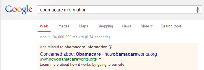 The site howobamacareworks.org directs you to a permanent 