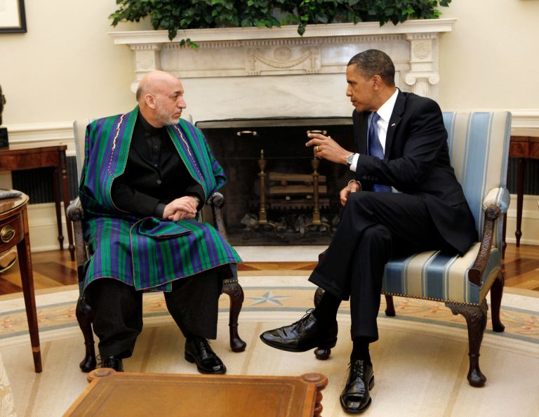 President Obama told Afghan President Hamid Karzai that he has ordered the Pentagon to plan for a total withdrawal of American forces after 2014, adding that the U.S. stands ready to have some presence in the country if Karzai ultimately agrees to sign a bilateral security agreement. (AP Photo)