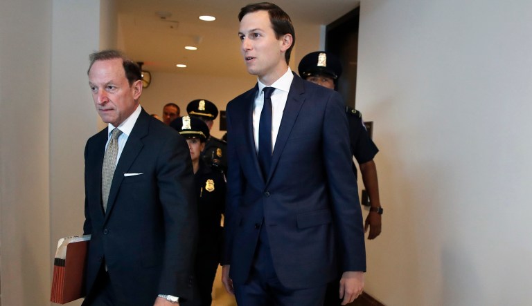 Abbe Lowell with Jared Kushner.