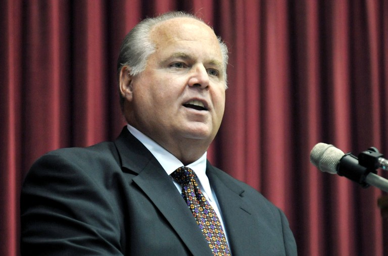 Cumulus Media has renewed its agreement to syndicate Rush Limbaugh's radio program on its stations through 2019. (AP Photo/Julie Smith, File)