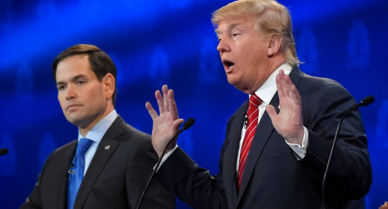 Trump attacked Rubio for being 
