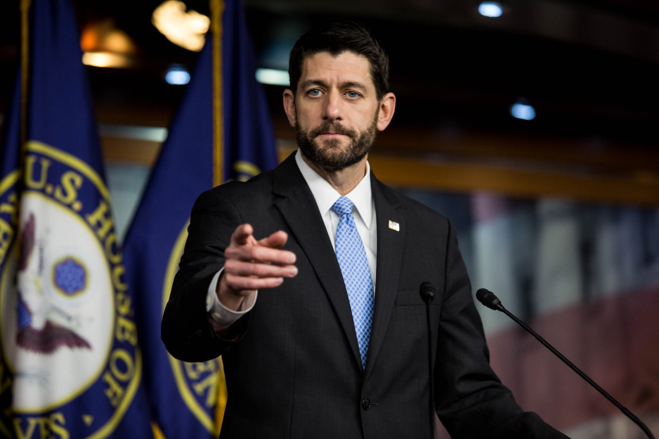 Ryan hits Hillary Clinton for ‘just fabricating things’