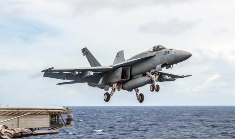 Navy and Marine Corps say strike fighter shortfall could number 100 aircraft. (Credit: U.S. Navy)
