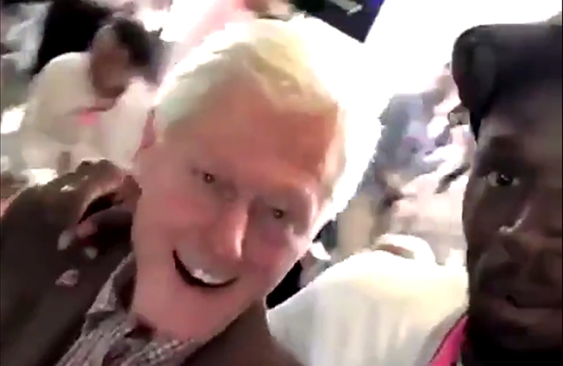 Usain Bolt meets Bill Clinton: ‘I’m here with the greatest president’