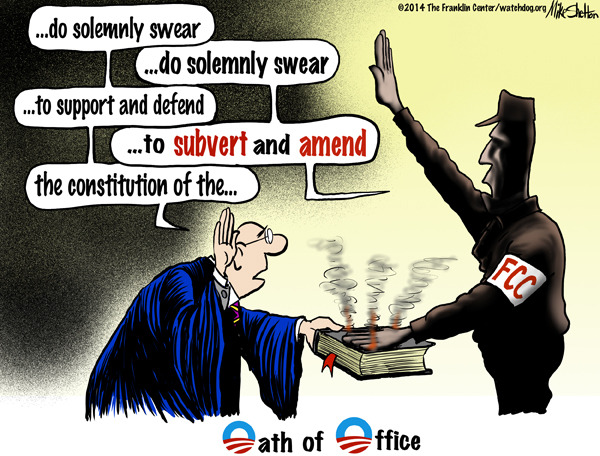 Editorial cartoon: Oath of office