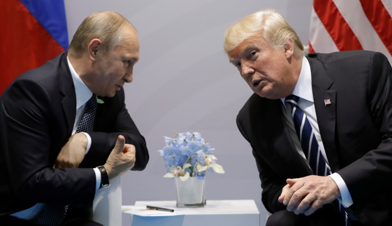 The G-20 summit was expected to focus on issues including terrorism and climate change but the issue of how to deal with North Korea became a flashpoint following the missile launch. (AP Photo/Evan Vucci)