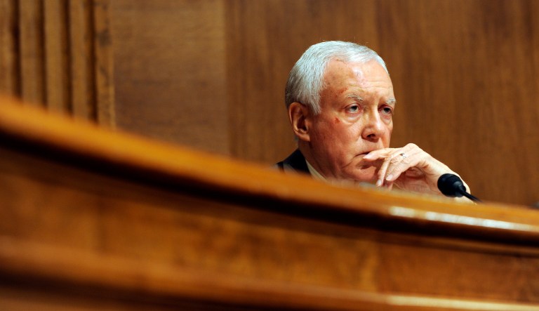 Sen. Orrin Hatch, R-Utah, has introduced a campus free speech that many in D.C. have already panned as merely symbolic. (AP Photo/Susan Walsh)