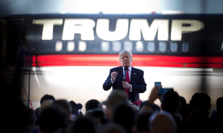 Trump keeps up calls to alter libel laws to sue critics. (AP Photo/John Bazemore)