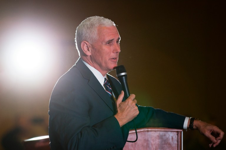 Pence leaned on JFK to tout Trump's tax plan. (AP Photo/Matt Rourke)