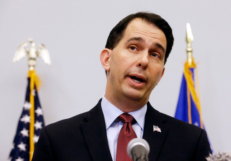 With the Wisconsin primary on April 5, Gov. Scott Walker said he'll probably make a decision this week on whether he's going to endorse a candidate or not. (AP Photo/Morry Gash, File)