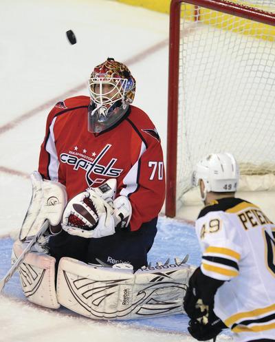 Caps goalie Holtby cools off in Game 3