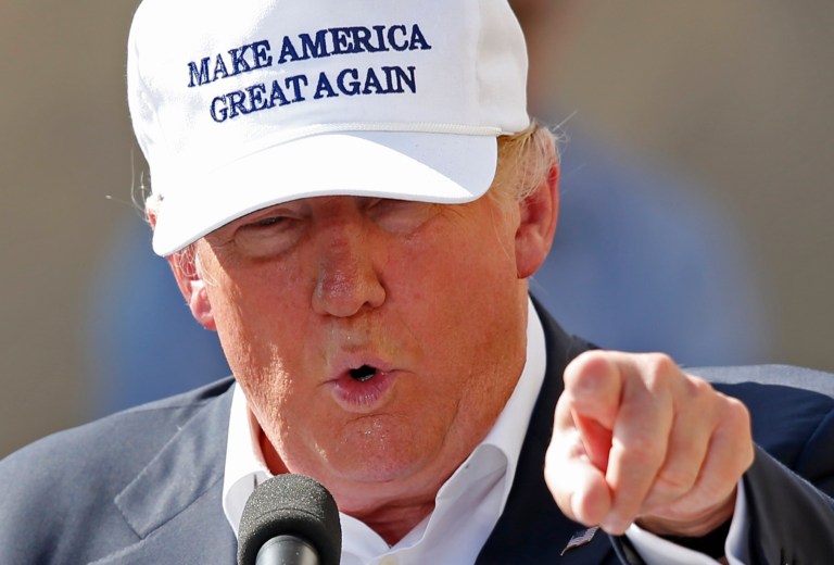 Donald Trump speaks at a June 2016 campaign event at the former Osram Sylvania light bulb factory in Manchester, N.H. He claims voter fraud cost him the state. (AP Photo/Robert F. Bukaty)