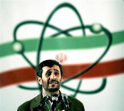 FILE- In this April, 9, 2007, file photo Iranian President Mahmoud Ahmadinejad, speaks at a ceremony in Iran's nuclear enrichment facility in Natanz, 300 kms 186 (miles) south of capital Tehran, Iran. Iran is considering a more confrontational strategy at possible renewed nuclear talks with world powers, threatening to boost levels of uranium enrichment unless the West makes clear concessions to ease sanctions. Such a gambit outlined by senior Iranian officials in interviews could push Iran's atomic program far closer to Israel's 