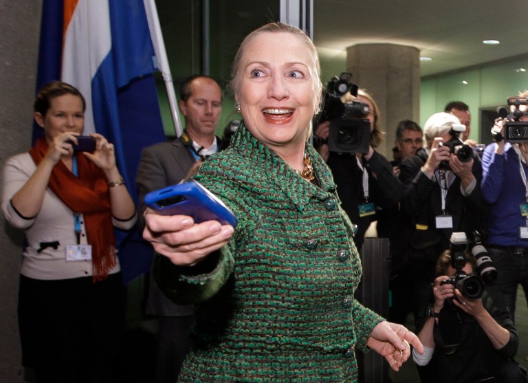 It isn't clear whether Clinton ever used the address to actually attach an Internet-connected printer. (AP Photo/J. Scott Applewhite, Pool/File)