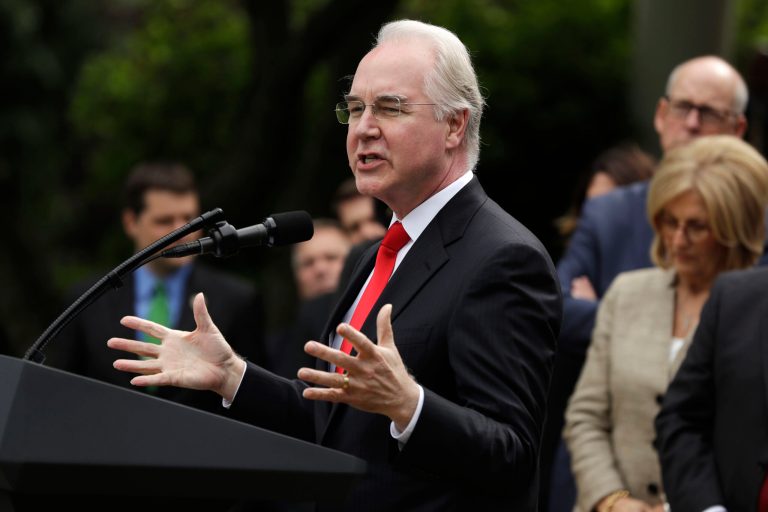 Health and Human Services Secretary Tom Price, who represented Georgia's 6th Congressional District for 12 years before joining the Trump administration, previously drew Democrats' ire for trading $300,000 in healthcare-related stocks in his last four years in Congress, when he was handling healthcare legislation from his post on the Ways and Means Committee health panel. (AP Photo/Evan Vucci, File)