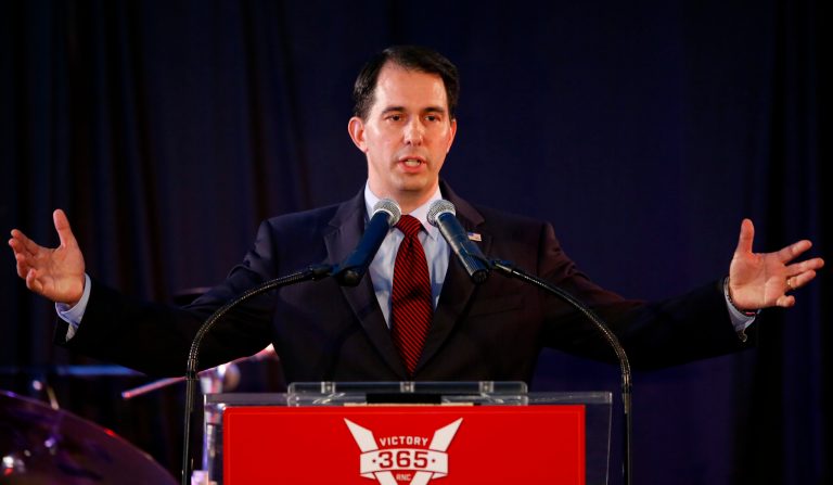 After Tuesday's primary, Scott Walker now faces one of the most high-profile Democratic opponents of his career, as well as his third election in just four years. (AP Photo)