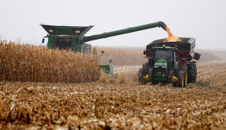 Why conquer when one can achieve the same effect with a few chemicals and tractors? (Brandon Pollock/The Courier via AP)