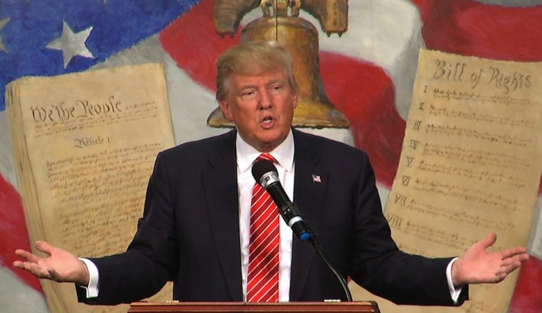 If any of their complaints about Trump were legitimate, liberals would suddenly become the biggest advocates of limited government, or at least limited executive power. (AP Photo/Alex Sanz)