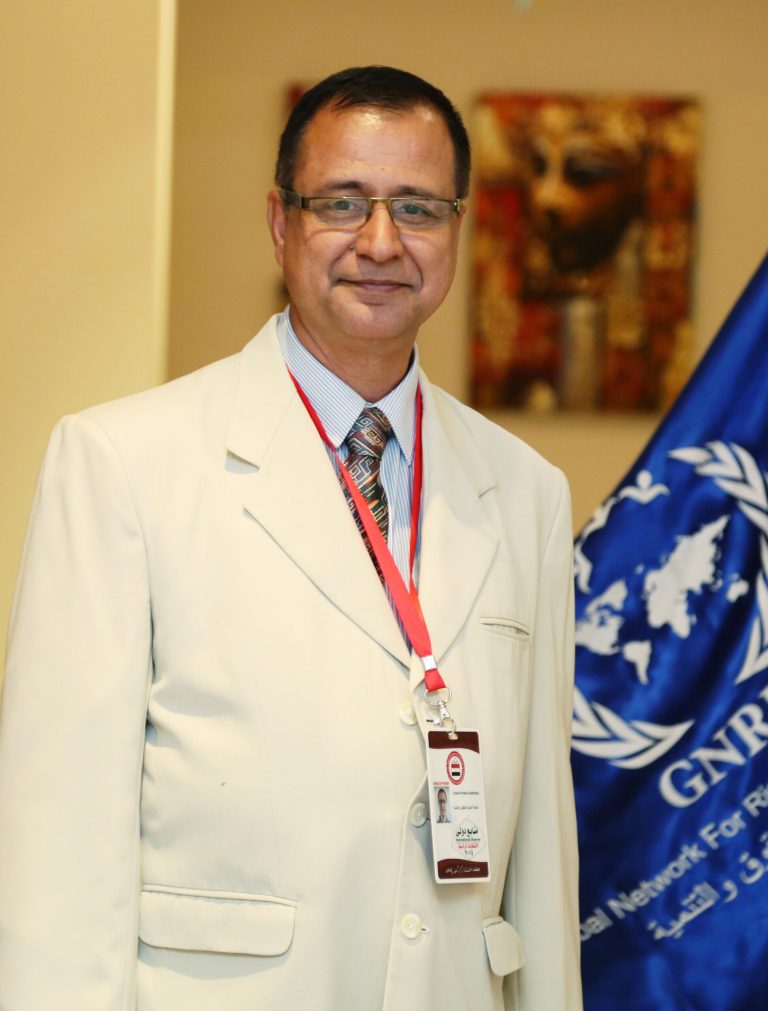 This undated photo released by the Global Network for Rights and Development (GNRD) shows GNRD employee, Krishna Upadhyaya, at an unknown location. Two Britons, Upadhyaya and Ghimire Gundev, researching migrant worker issues in Qatar, the Gulf nation that is due to host the 2022 World Cup, have gone missing after Upadhyaya reported they were being harassed by police, according to the Norwegian human rights group that employs them. GNRD said Thursday, Sept. 4, 2014, that researcher Upadhyaya, 52, and photographer Gundev, 36, were supposed to leave Qatar via the capital Doha on Sunday. (AP Photo/GNRD)