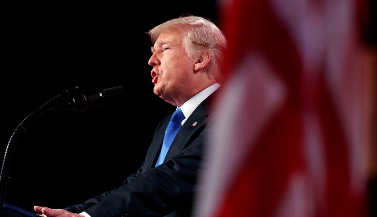 Trump is expected not to certify that Iran is in compliance with an Obama administration-negotiated nuclear deal with the country. (AP Photo/Evan Vucci)