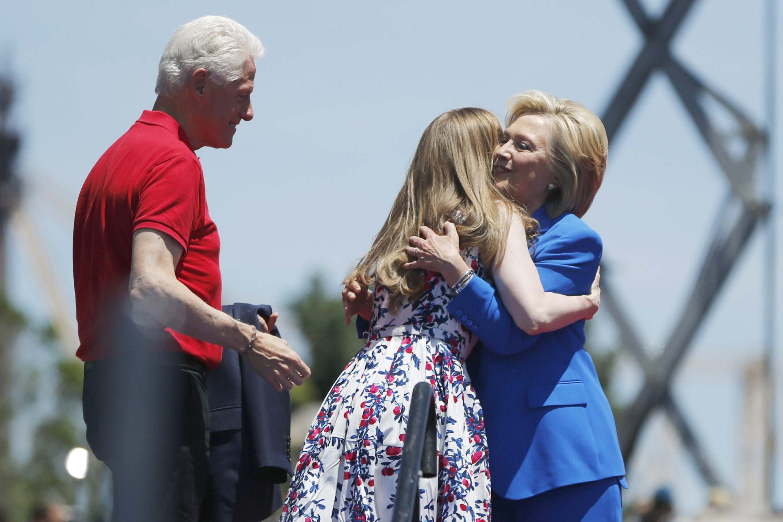 Clinton celebrates 68th birthday on the trail