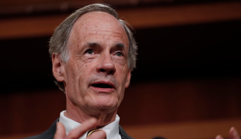 The top Democrat on the Senate Environment and Public Works Committee says Scott Pruitt's four-day trip to Morocco was inappropriate because the EPA plays no formal role in overseeing natural gas exports. (AP Photo/Carolyn Kaster)