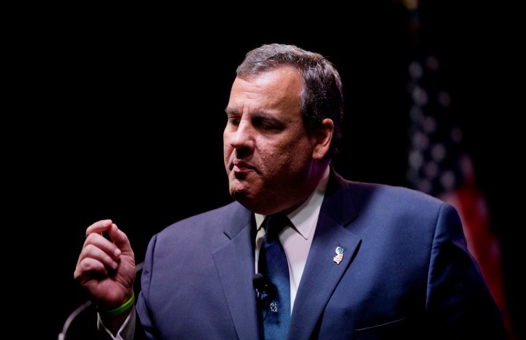 Republican presidential candidate New Jersey Gov. Chris Christie speaks at the RedState Gathering Friday, Aug. 7, 2015, in Atlanta. (AP Photo/David Goldman)